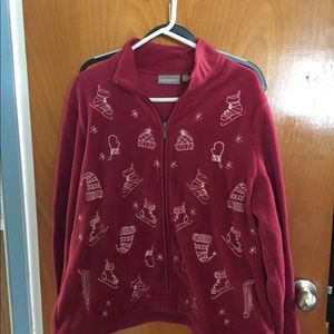 Christmas fleece jacket.